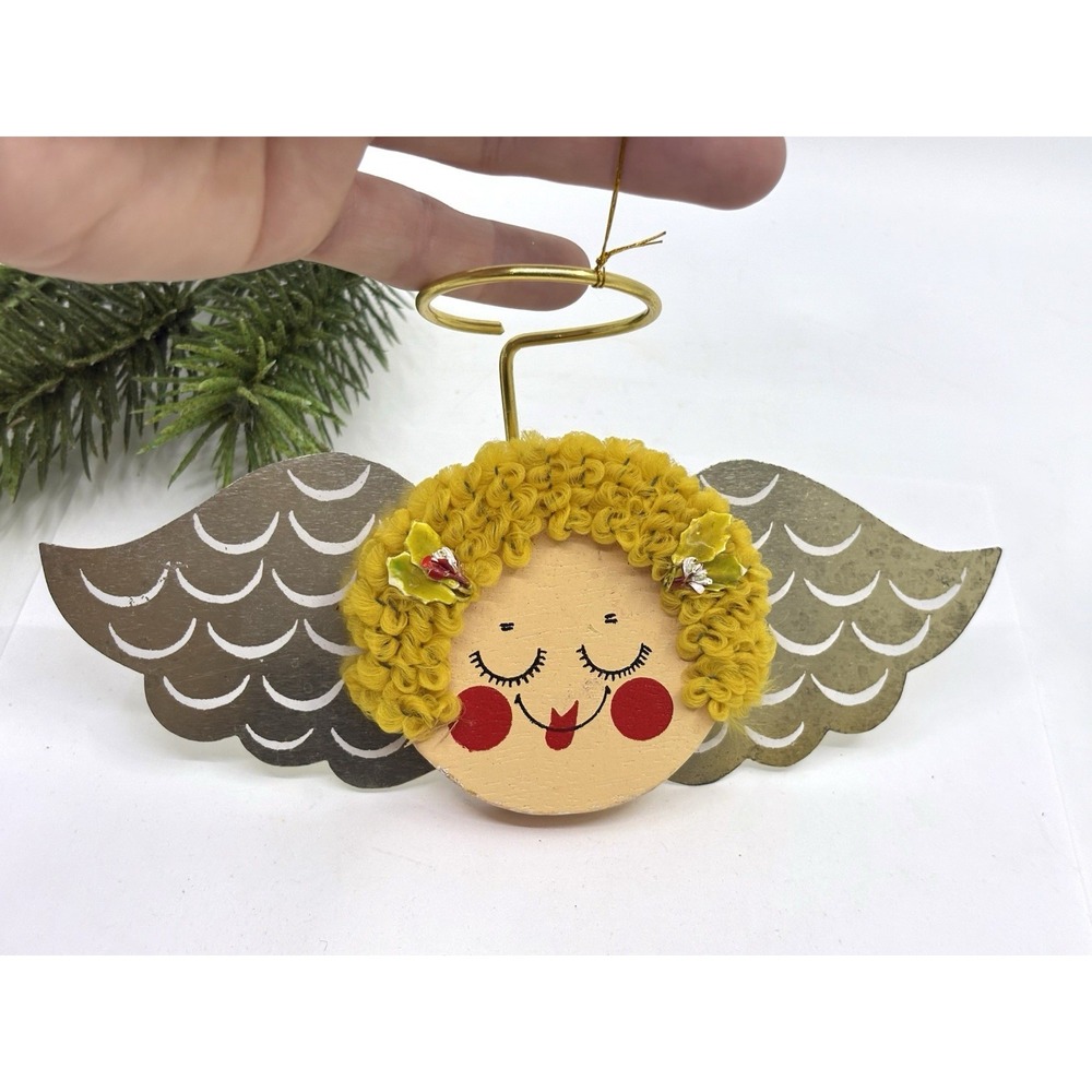 Moving Angel Midcentury Ornament Wings Vtg MCM